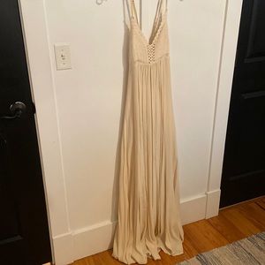 Lulus crochet top maxi dress